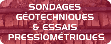 Sondages géotechniques et essais pressiométriques.