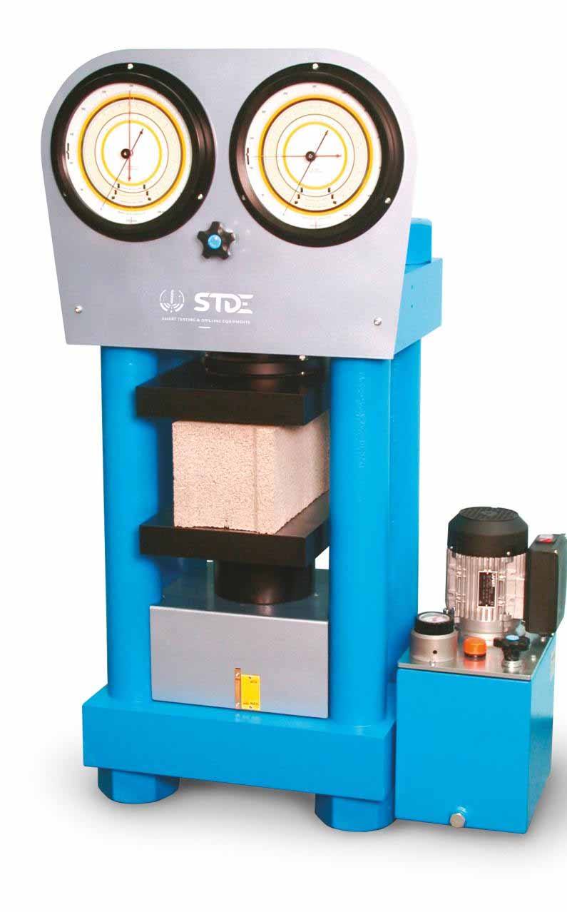STDMC079-04 - Machine de compression 3000 kN analogique, 2 jauges