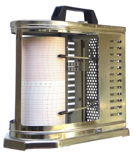 Thermo-hygrographe portatif a tambour