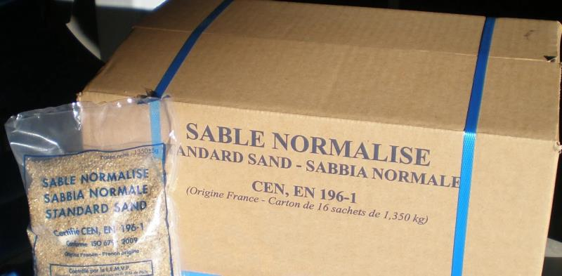 Sachets sable normalisé CEN EN196-1