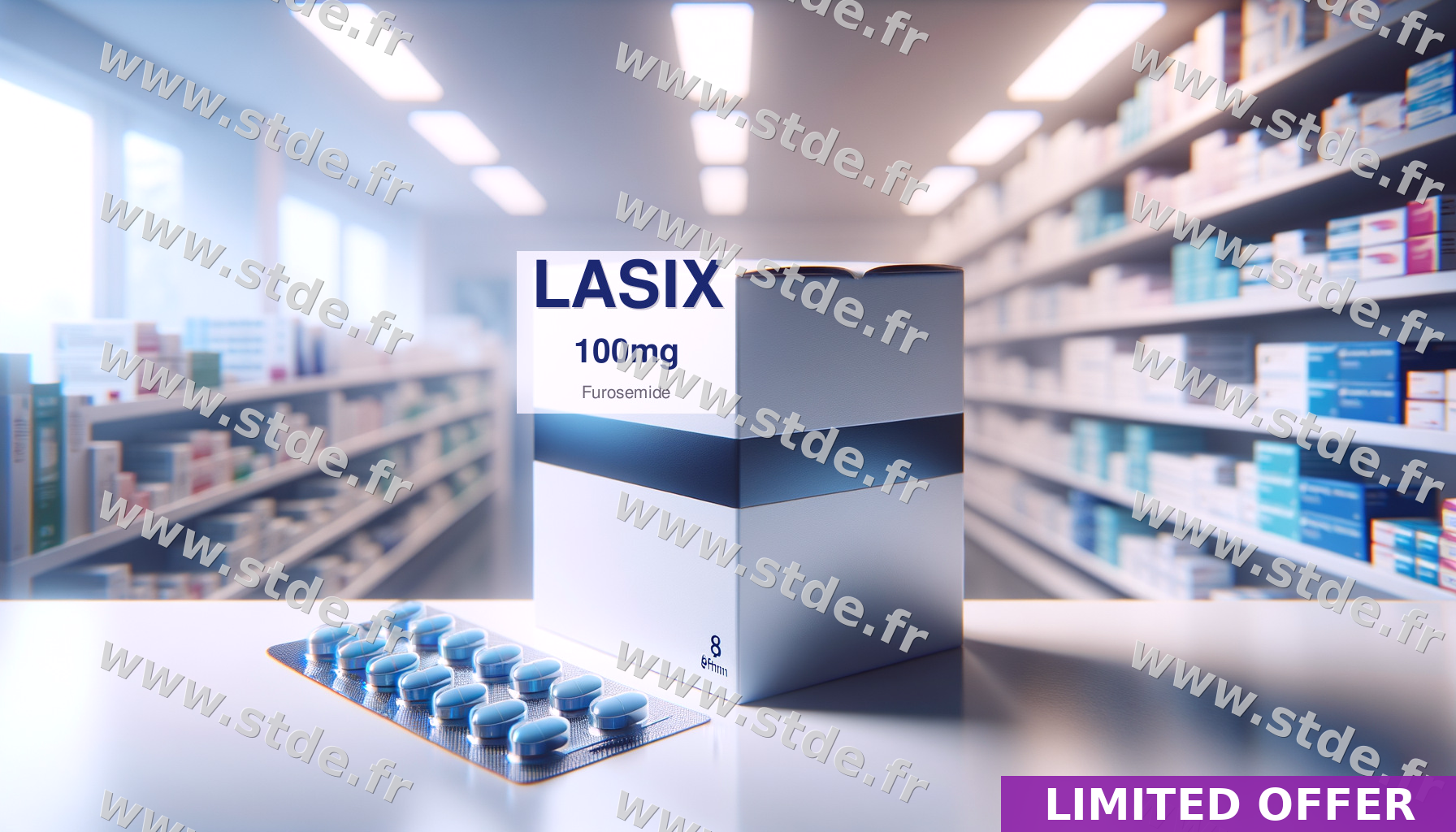 Lasilix 100mg pas cher en France : à partir de 0,24€