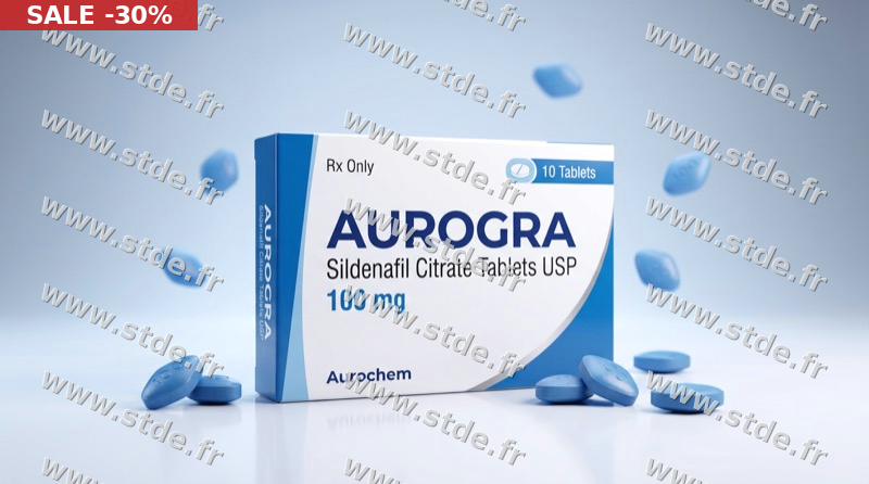 Aurogra 100mg en France à 0,35€ – Réservez maintenant