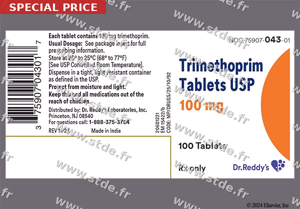 Combien coûte Triméthoprime 200mg en France et où le trouver ?